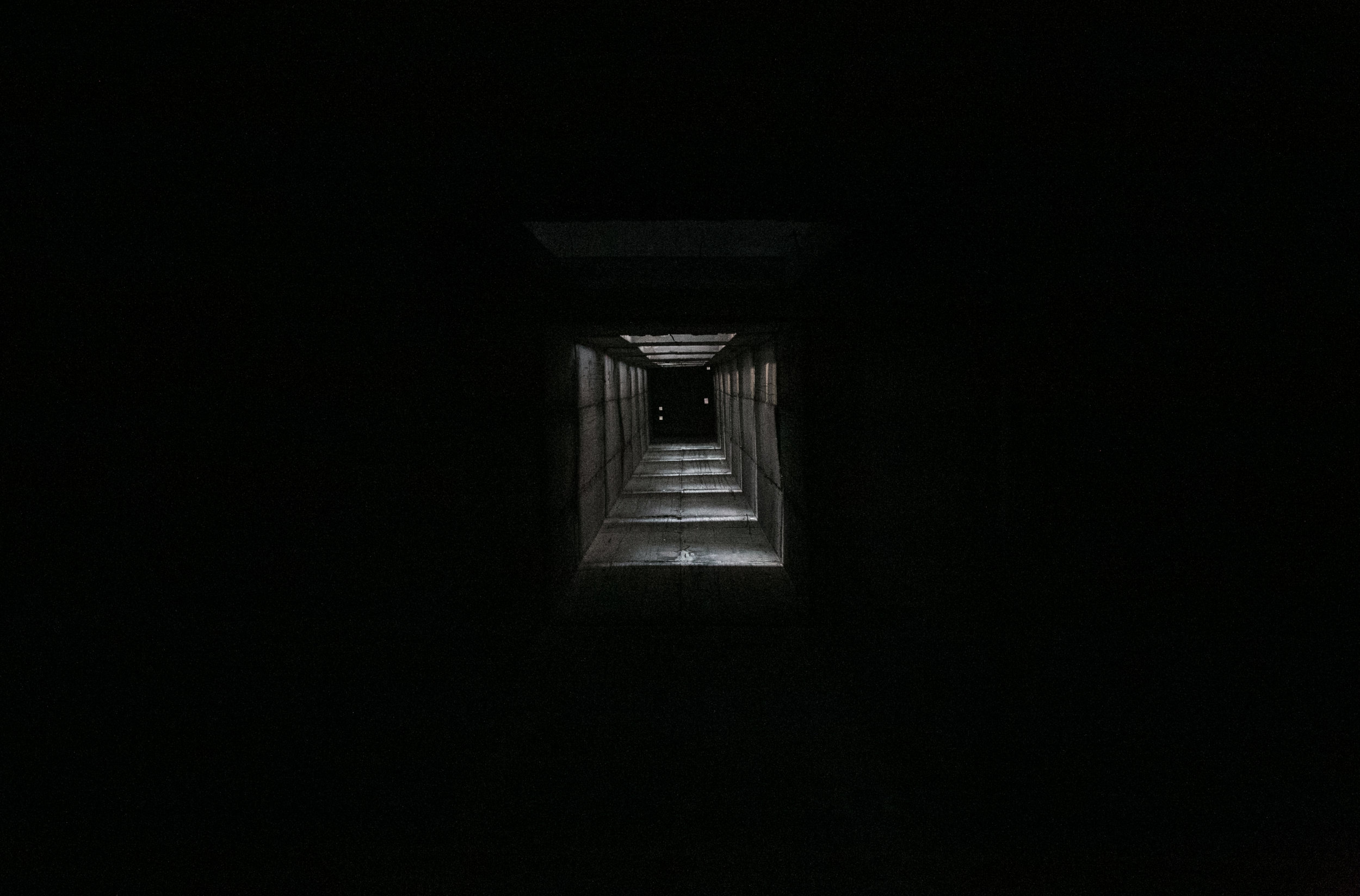  The elevator shaft of an abandoned sniper tower left over from the Bosnian War in Mostar, Bosnia.&nbsp; 