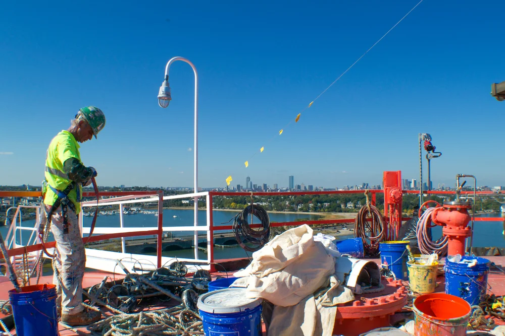 National Grid Tower Cleaning - Dig Boston