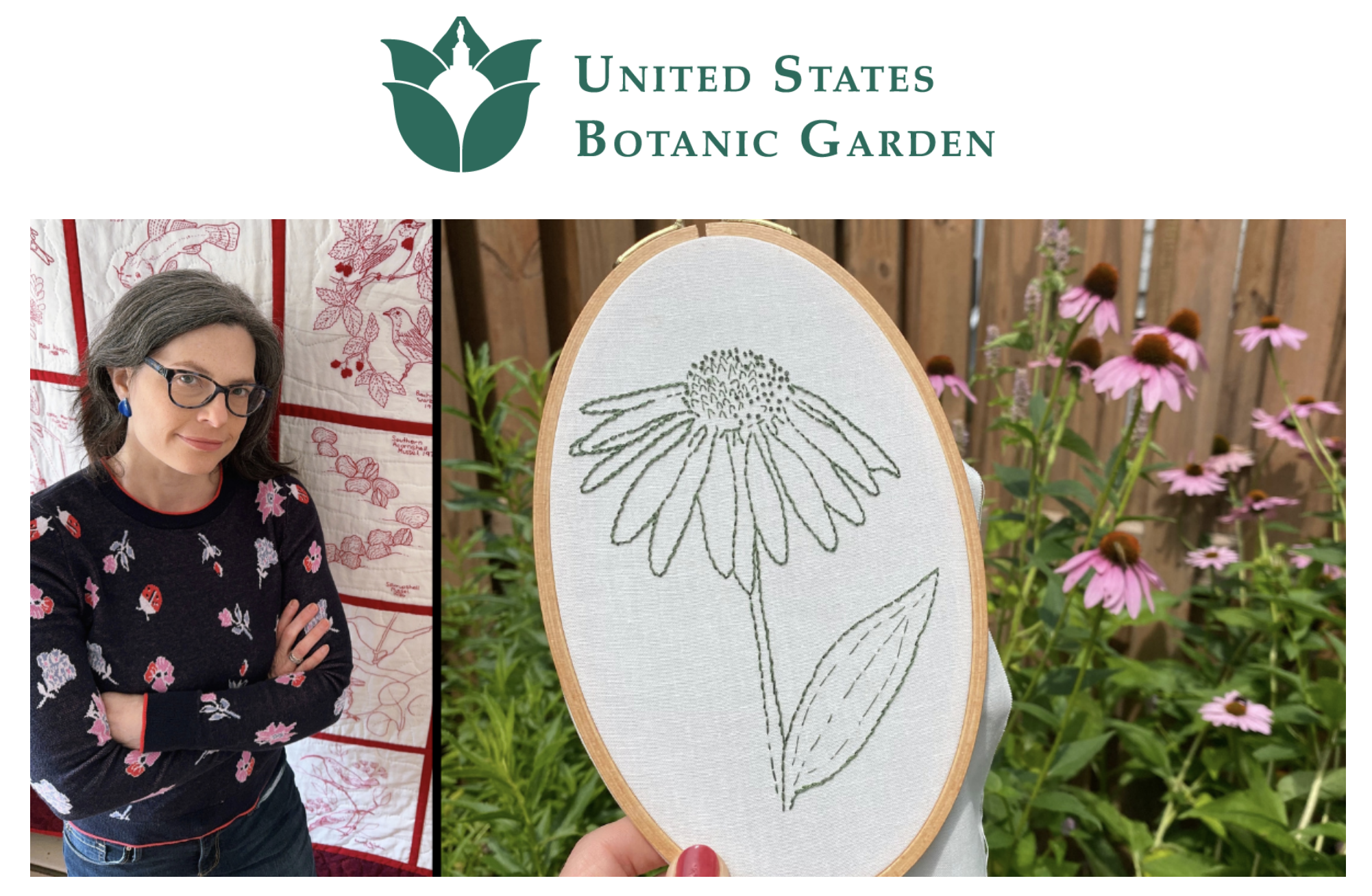 Botanical Embroidery with Washington Studio School (Multi-Site Workshop in D.C.)