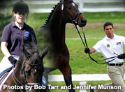 This photo shows the absolute current mental disconnect between in-hand and riding. This is from the USDF (United States Dressage Federation) Sport Horse Prospect Development Program. Is this horse on the right physically learning what you want from a ride right now, especially in regards to the bit? You bet. And what a complete and utter shame. People blame an awful lot on the "weight of the rider" and the "inherent weakness of the horse" when, in actuality, they are only riding what they have already created through habitat, handling and hoof care. It is easy to create an amazing riding horse, when you have the amazing skills the gentleman above does. All he needs to do is to better see the 24/7 experience he is giving his horse. Thank goodness for the emergence of equitation science. Hopefully we will all learn something new today that brings us closer to the potential we were born to fulfill while we live our life out here on planet earth.