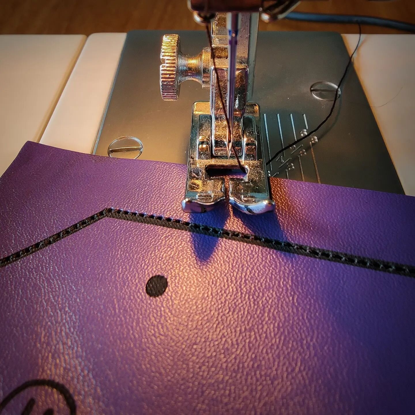 It's never too late to learn a new skill!  Still learning how to make straight stitches, but I've done some 3D printing to help me with that!

Thankfully this 30+ year old machine (courtesy of my Mum) still has life in it and is able to sew through t