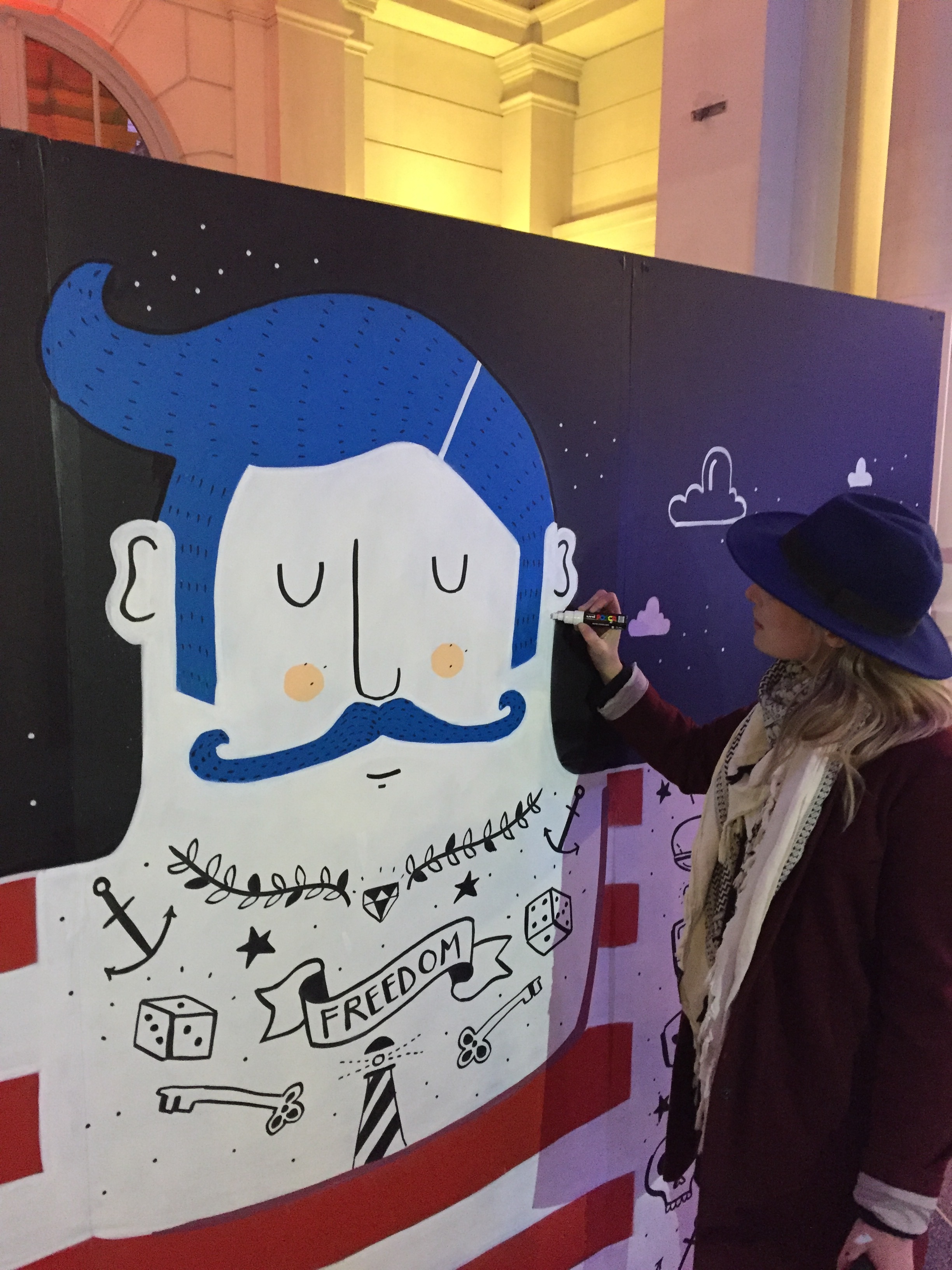 Live painting Mairie du XXVIII ème à Paris