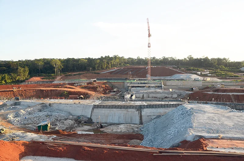 Deep water port project at Kribi. Supplied