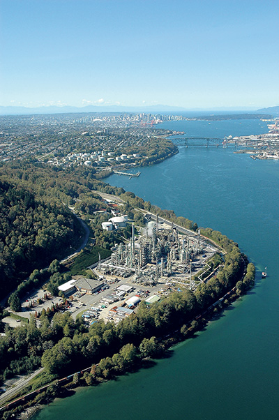 Chevron’s facility in Burnaby is one of only two oil refineries currently operating in B.C., but that would change if plans by two other companies come to fruition. chevron canada