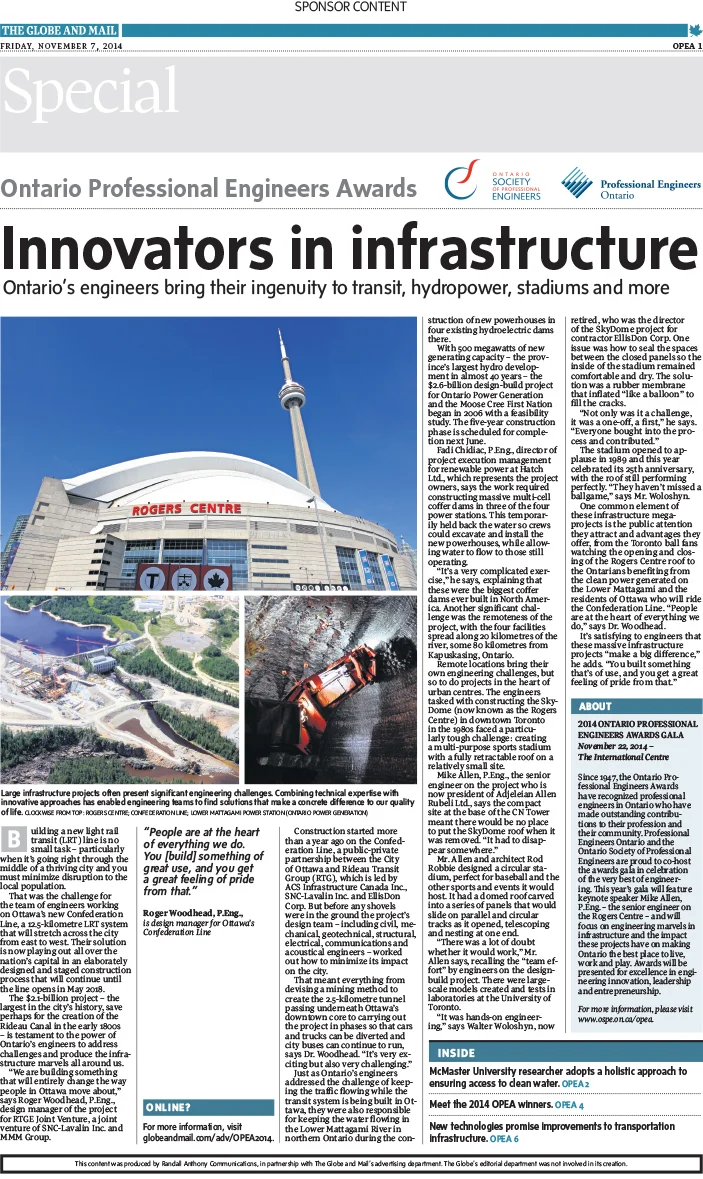 Innovators in infrastructure