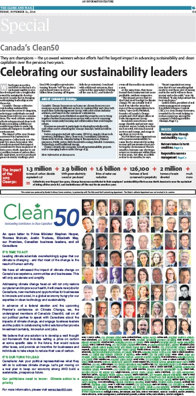 The scoop on sustainability leadership