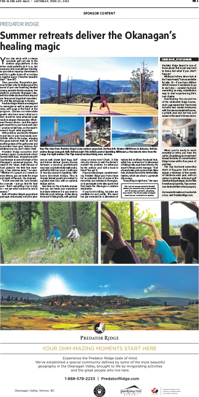 Summer retreats deliver the Okanagan’s healing magic 