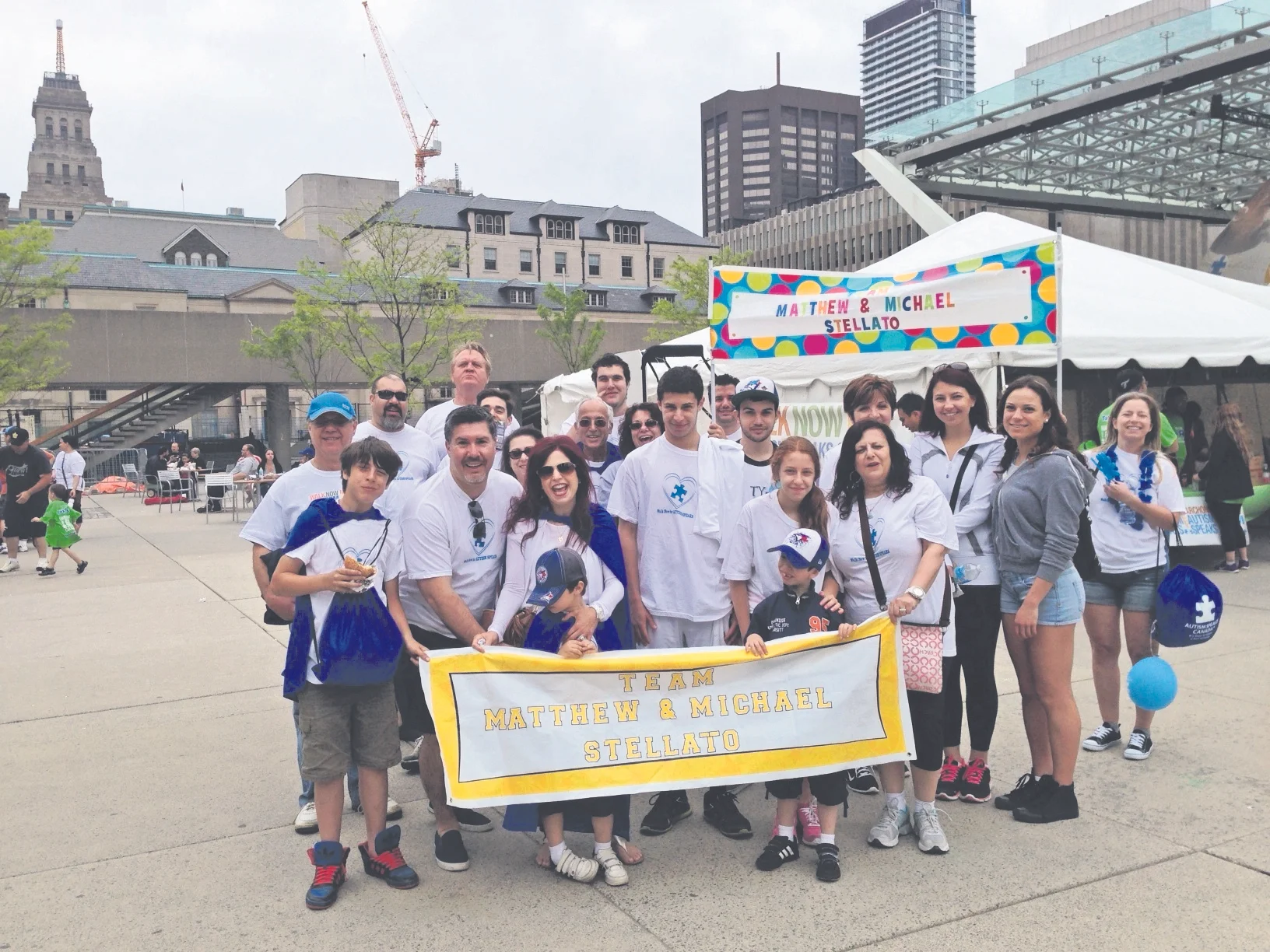 Community support is growing for Walk Now events across the country, says Paul Stellato, who is the local walk ambassador in Toronto and father of two young boys with autism. supplied
