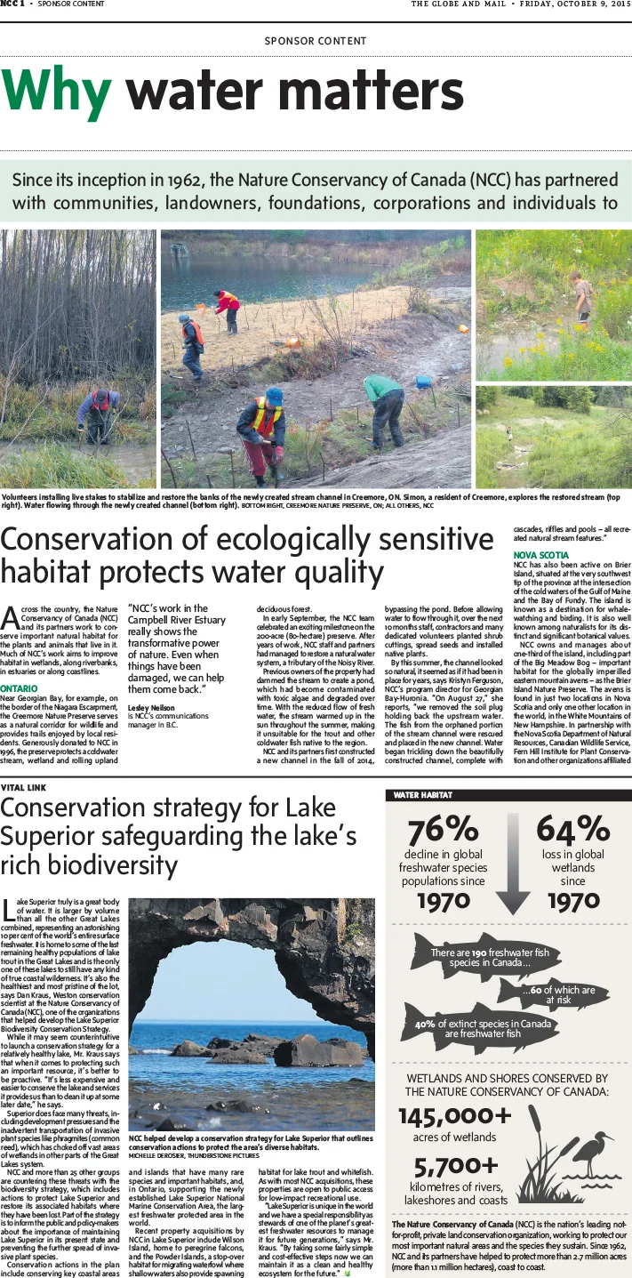 Conservation of ecologically sensitive habitat protects water quality