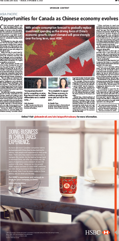 Opportunities for Canada as Chinese economy evolves