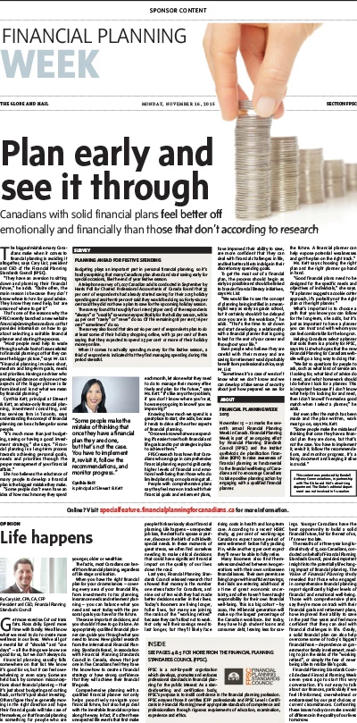 Plan early and see it through