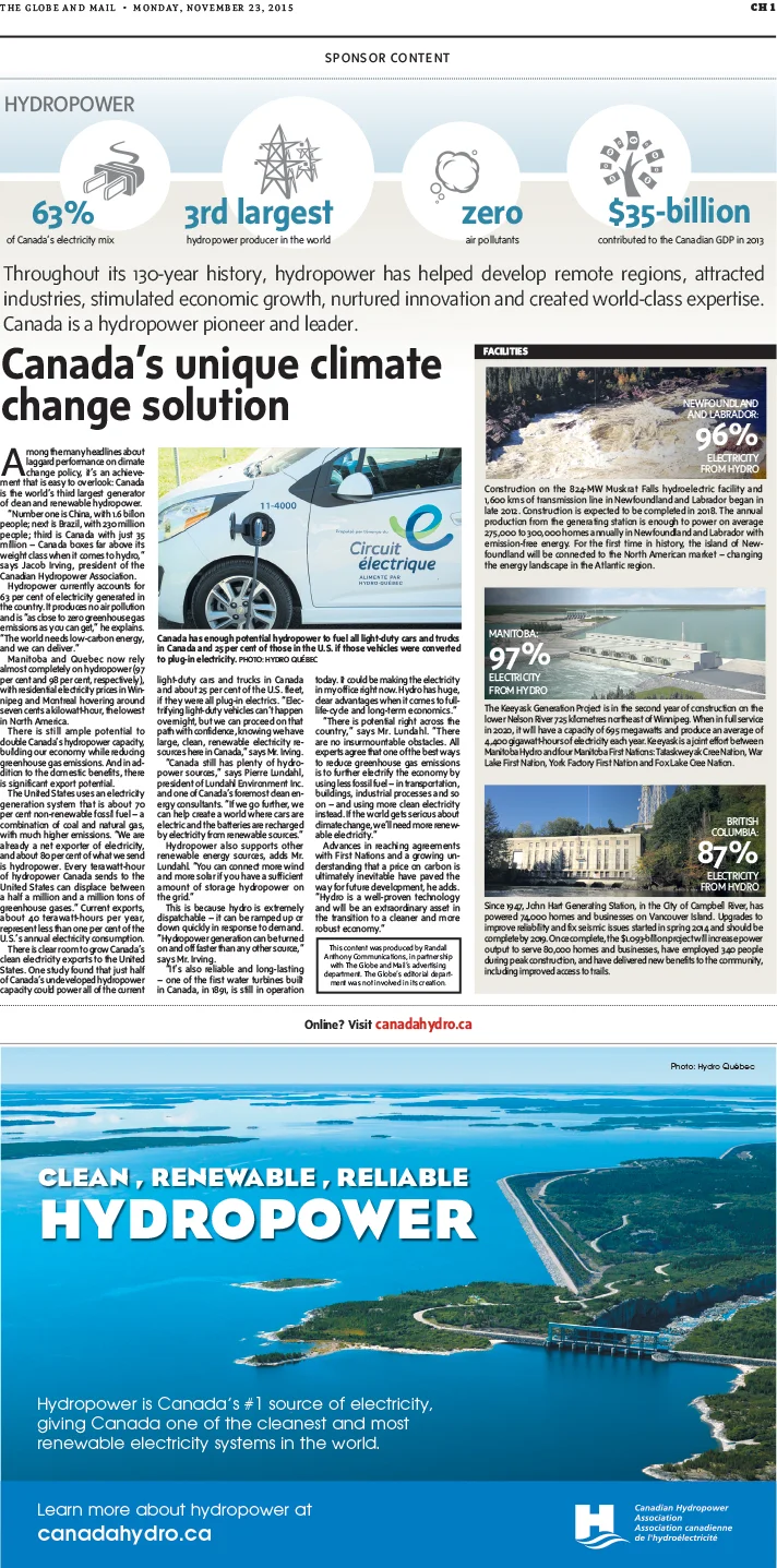 Canada’s unique climate change solution