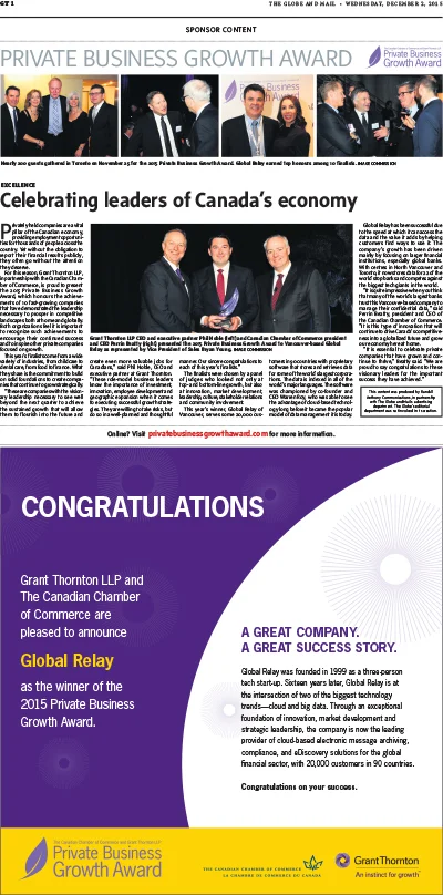 Celebrating leaders of Canada’s economy