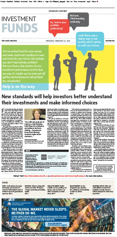New standards will help investors better understand their investments and make informed choices 