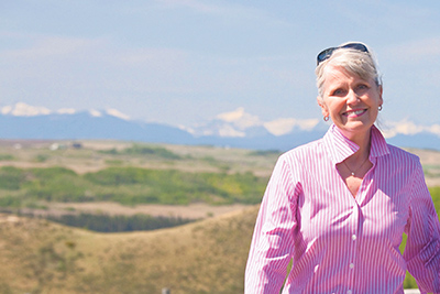 Deborah Apps on the Glenbow Trail in Alberta. Andrew Penner