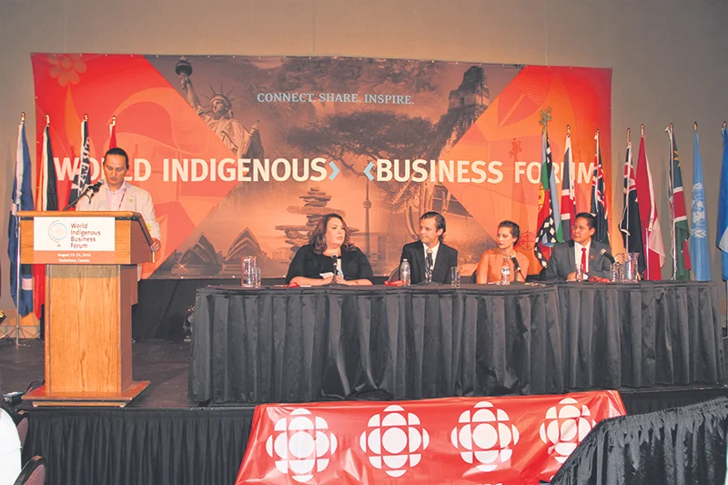 International indigenous leaders gathered in Saskatoon, Saskatchewan, from August 23 to 25 this year to discuss their participation in the economy. Leona McIntyre