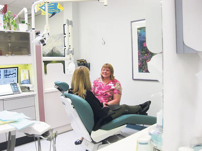 Marion Kaiser, dental hygienist, says many older patients don’t understand their increased risk for oral health concerns. supplied