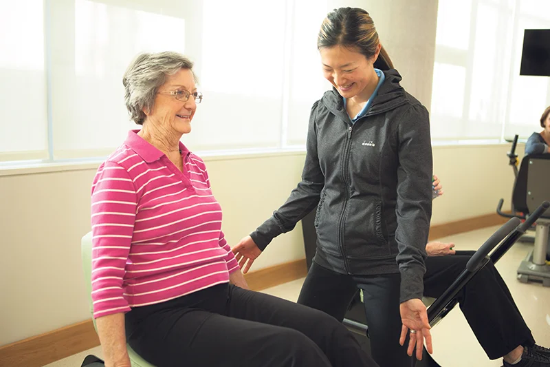Seniors want to lead healthy lives, and excercise is a popular program offered by retirement residences. supplied
