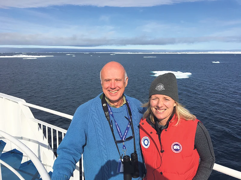 NCC President and CEO John Lounds and Minister of Environment and Climate Change Catherine McKenna participated in a Students on Ice expedition this summer, which visited Tallurutiup Imanga/Lancaster Sound. Courtesy, Students on Ice Foundation