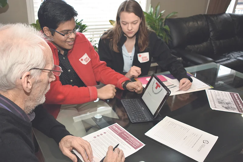 In Canada, the Red Cross is working to support the country’s aging population. supplied