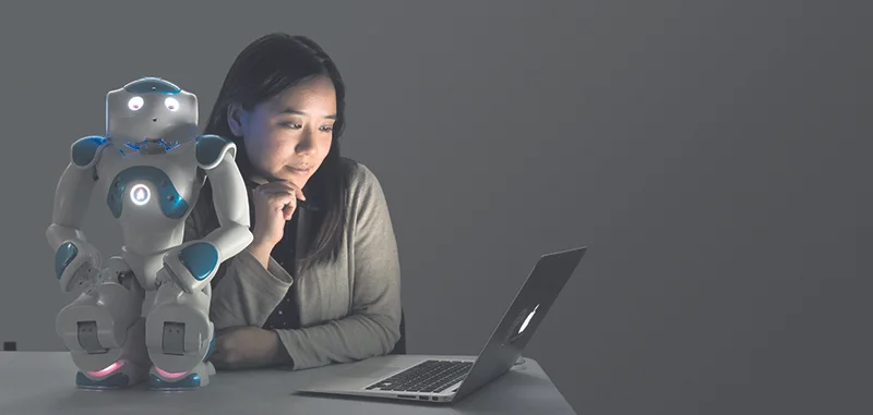 Angelica Lim, professor of professional practice in Simon Fraser University’s School of Computing Science, builds artificial intelligence software for robots. SUPPLIED.