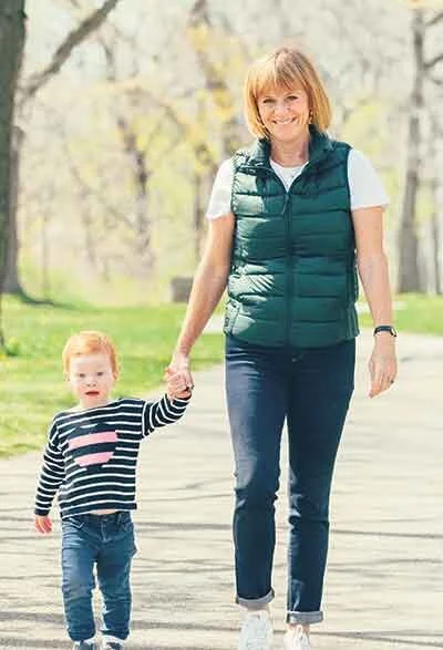 Valerie Pringle walks on the Trail near the Niagara River with her granddaughter. Samantha Erin