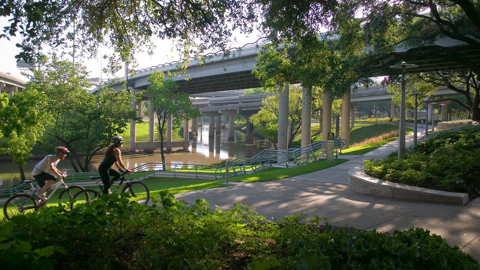 Buffalo Bayou Promenade in Houston