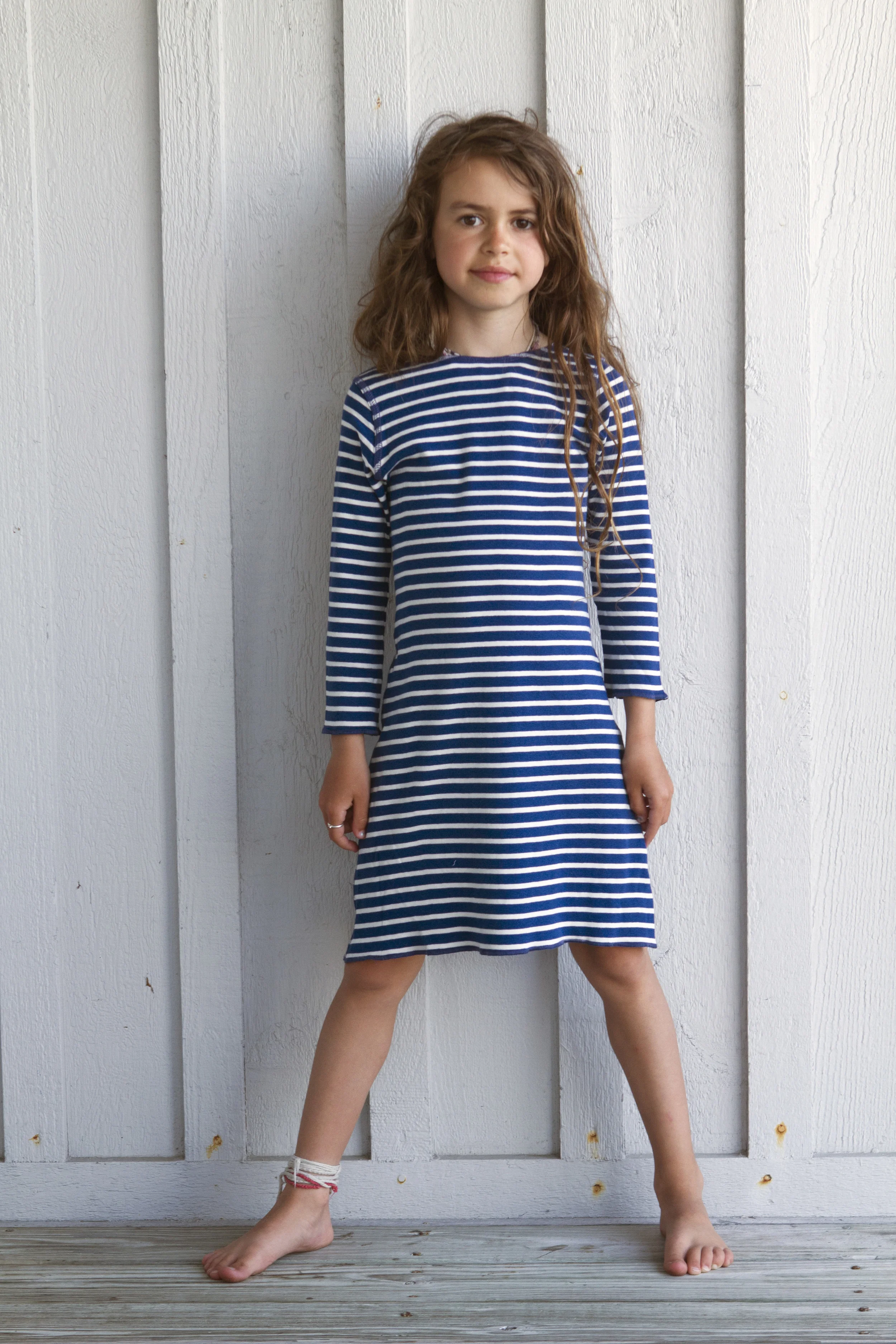 blue and white striped sailor dress Daisy Dress main image 1