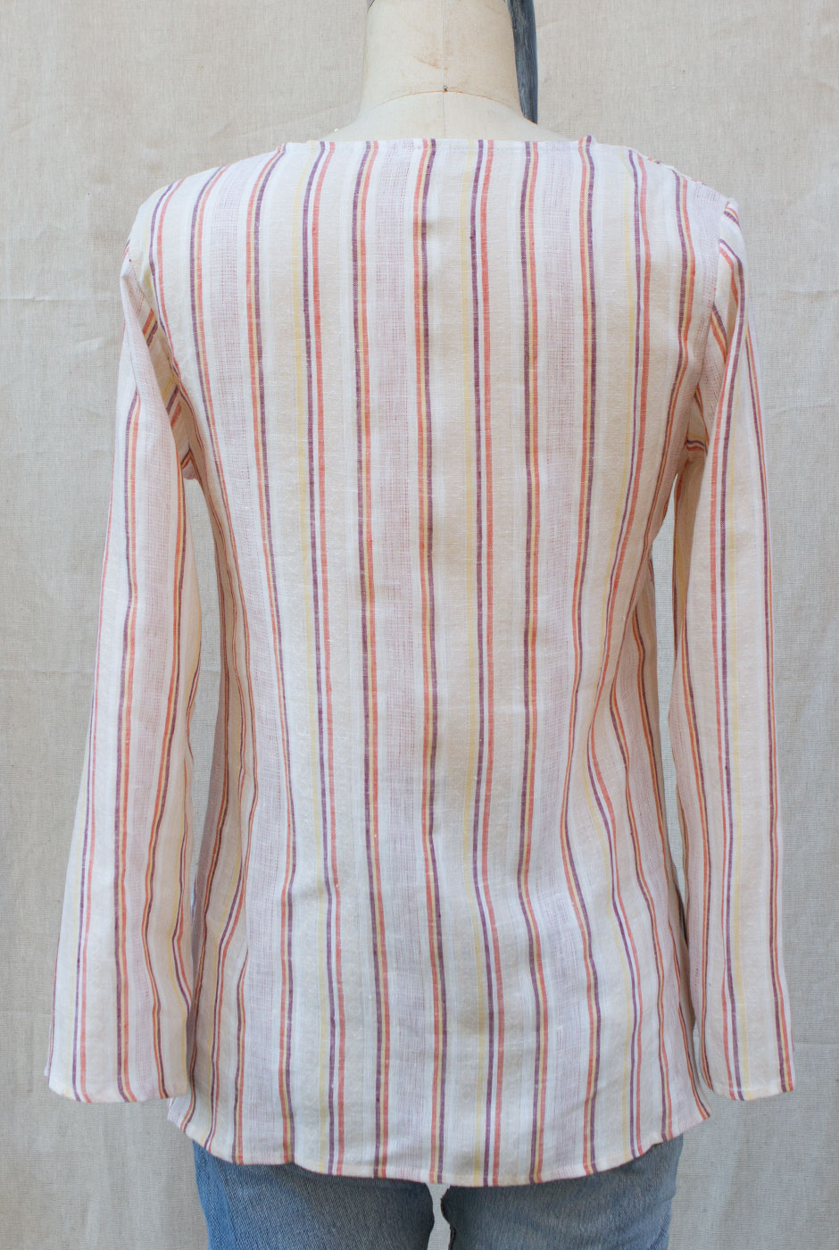 sailorrose_KURTA STRIPED_LINEN_with_LIBERTY_PAISLEY_TRIM_back.jpg