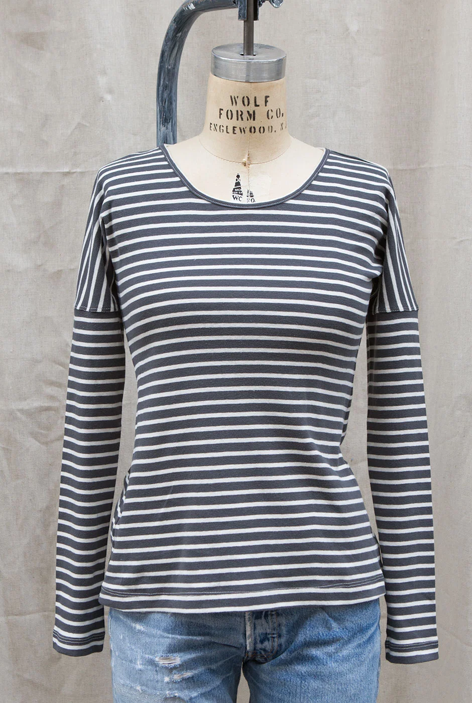 striped sailor shirt in organic cotton