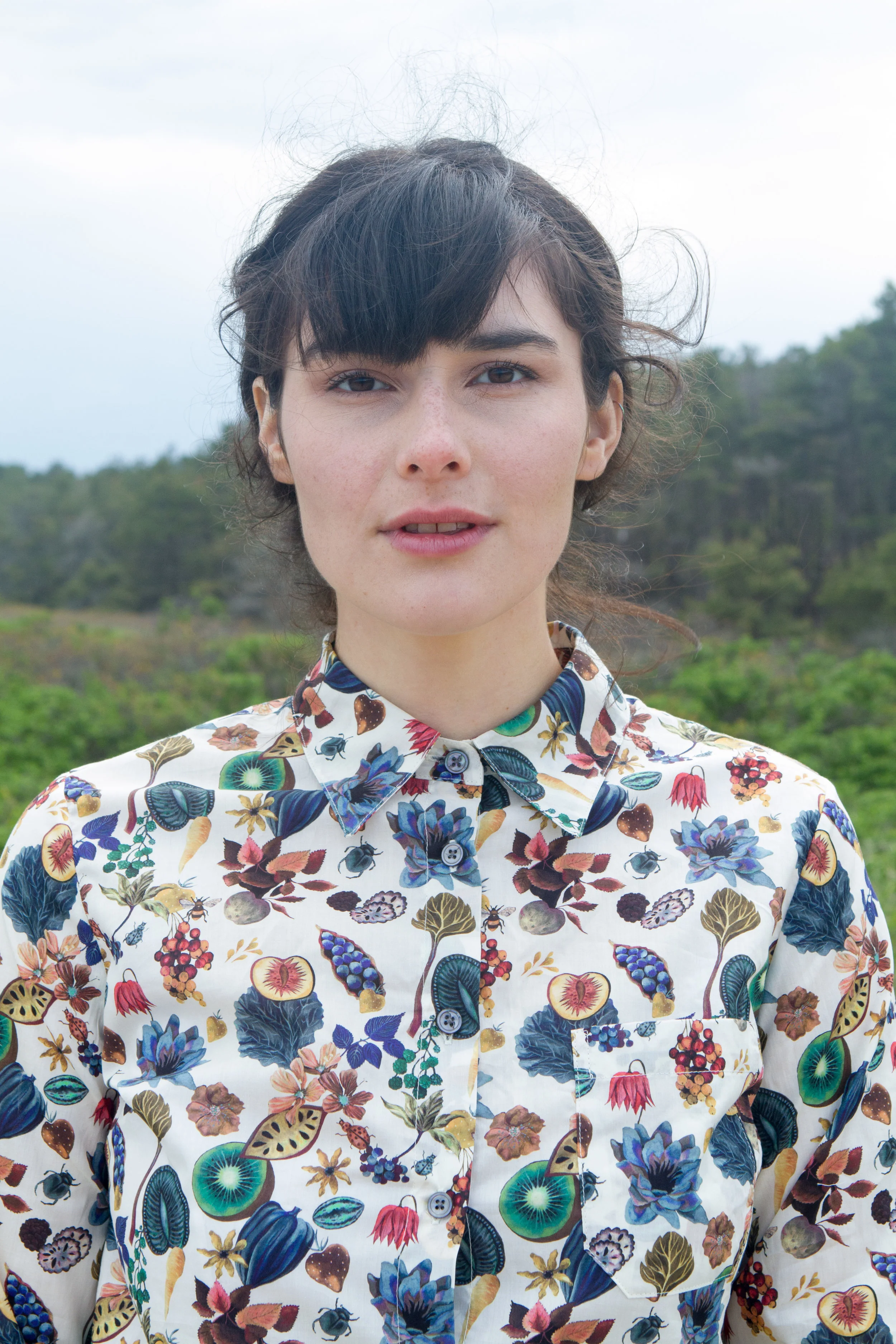 liberty print blouse