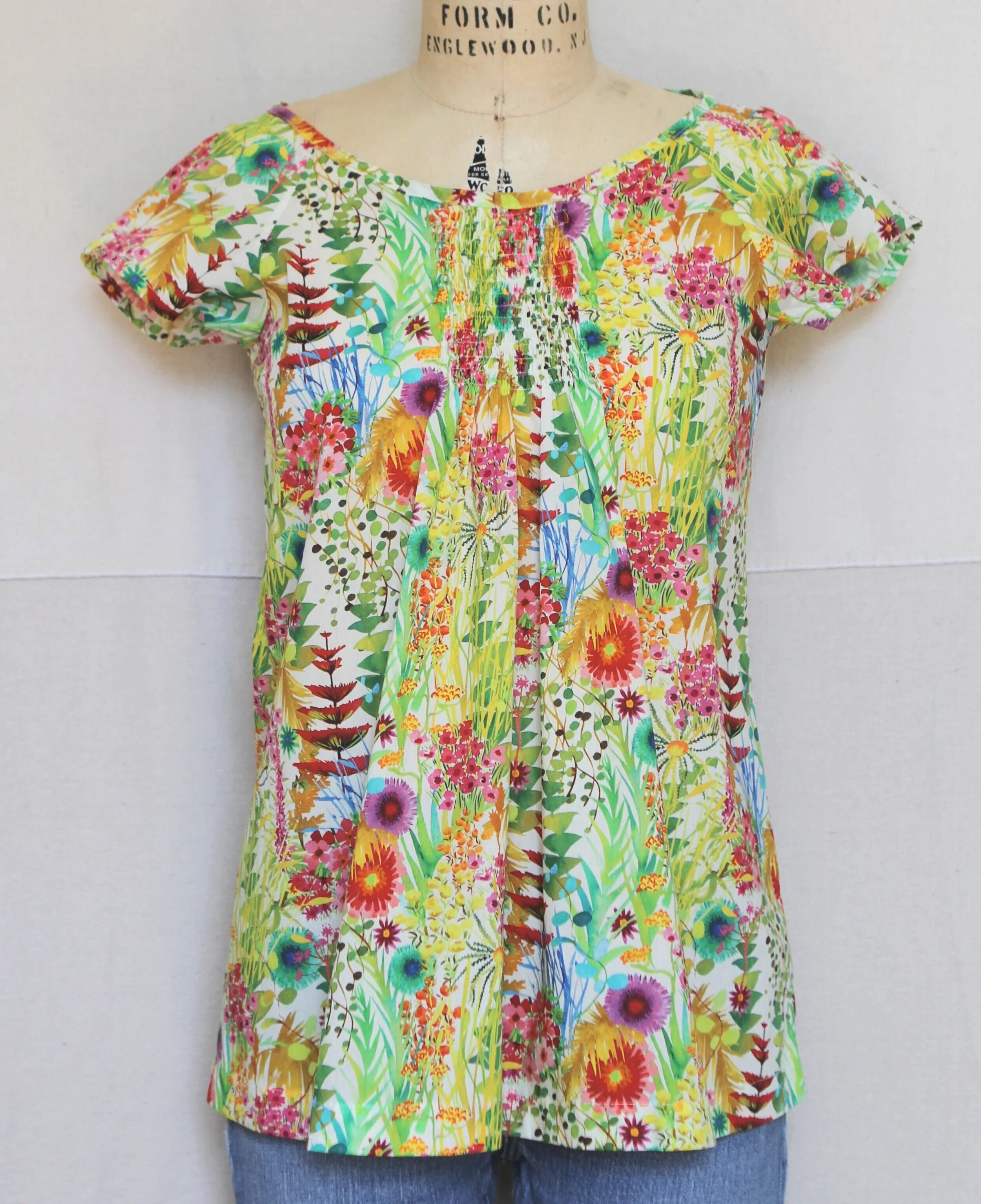 liberty print blouse