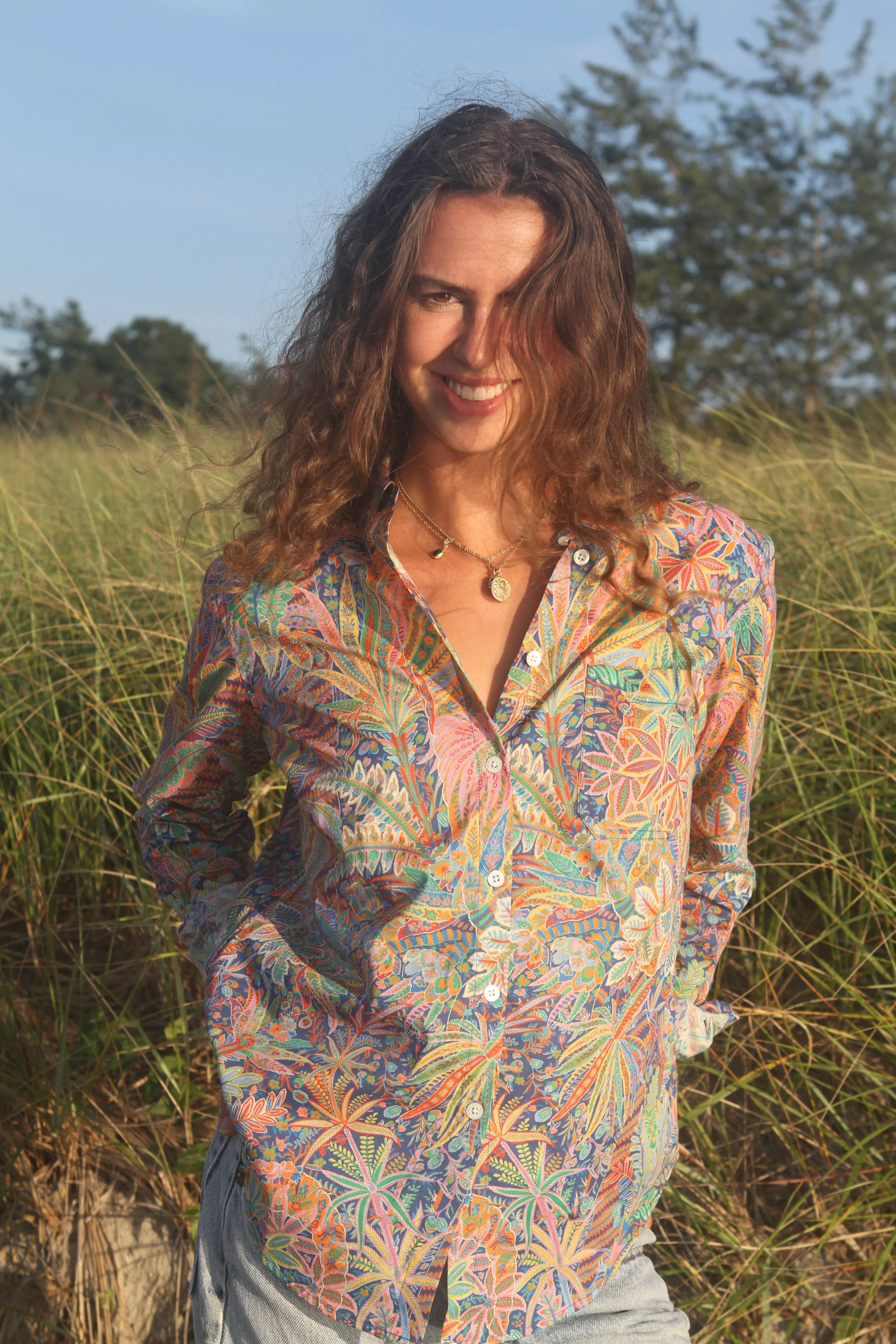 PORTLAND SHIRT IN  RED ADELPHI VOYAGE