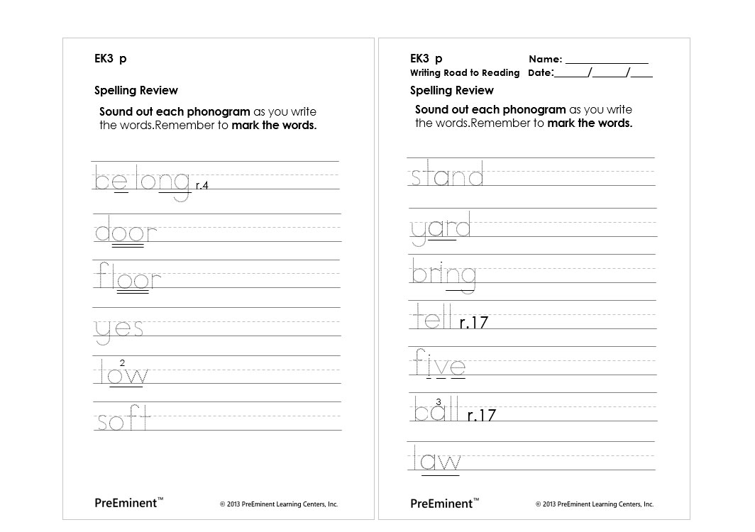 Ek3 Level Workbook