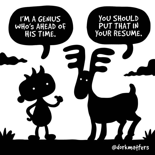Tag a genius who&rsquo;s ahead of his/her time.
.
.
.
.

#dorkmatters #genius #webcomicseries #webtoon #cartoonart #cartoon #blackandwhitecartoon #funnycomic  #darkhumor #indycomics #webcomic #cartoonoftheday #funny
#comicsofinstagram #comicsart #com