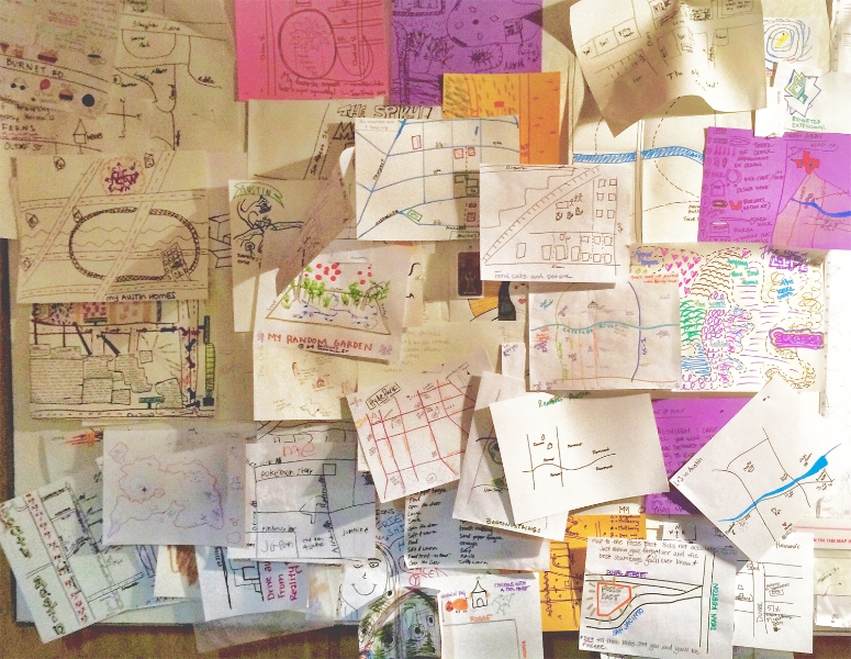 Pinned up maps from EAST 2014.