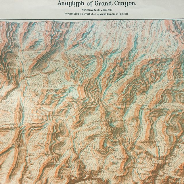 Exploring a few fun cartography books at Texas State&rsquo;s geography dept. #anaglyph #cartography #geography