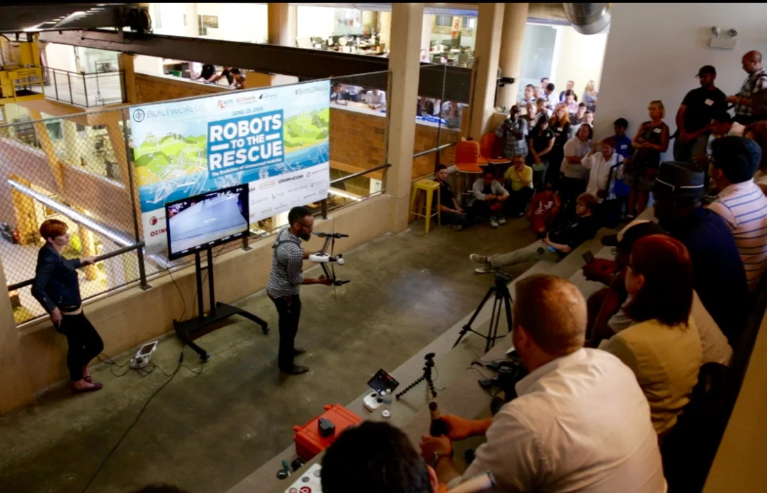 Robots, drones, driverless fleets draw full house