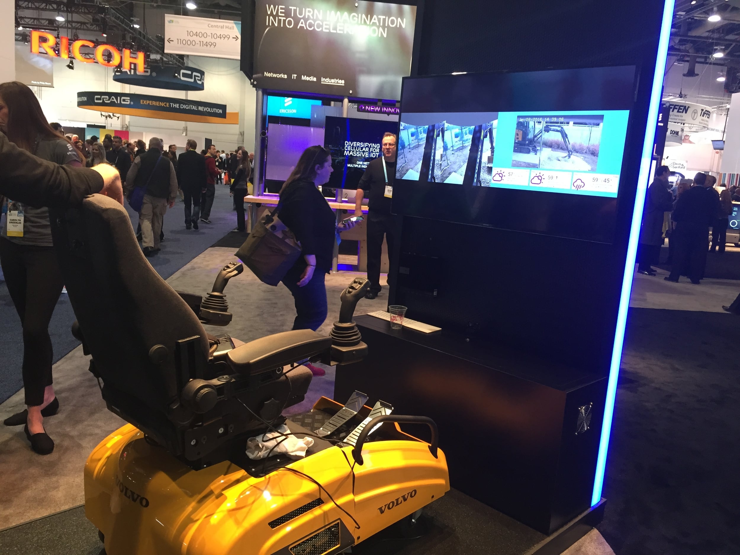 Powerful collaborative excavation simulator from ericsson and volvo
