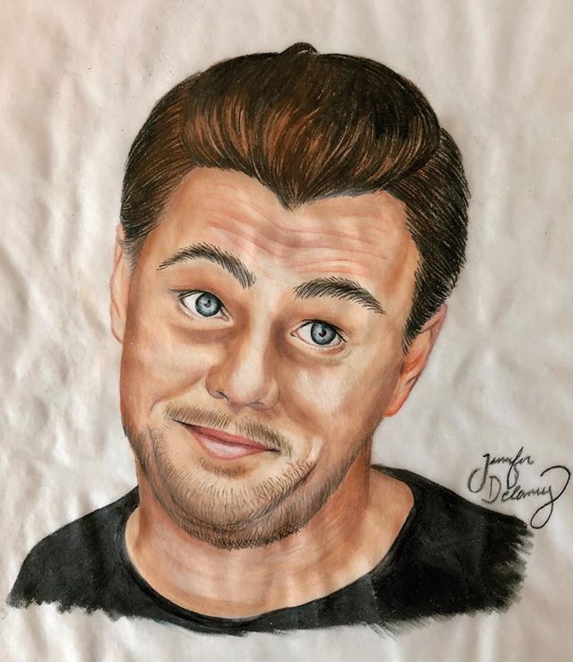sell me this pen 🖊 #quickdrawing #wolfofwallstreet #leonardodicaprio #panpastels #prismacolor #jordanbelfort
