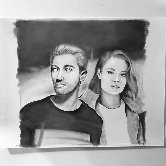 let it be me 🎧&gt;&gt; swipe for video 🖤
.
.
.
@justinjesso 
@ninanesbitt 
#justinjesso #ninanesbitt #drawing #timelapsedrawing #music