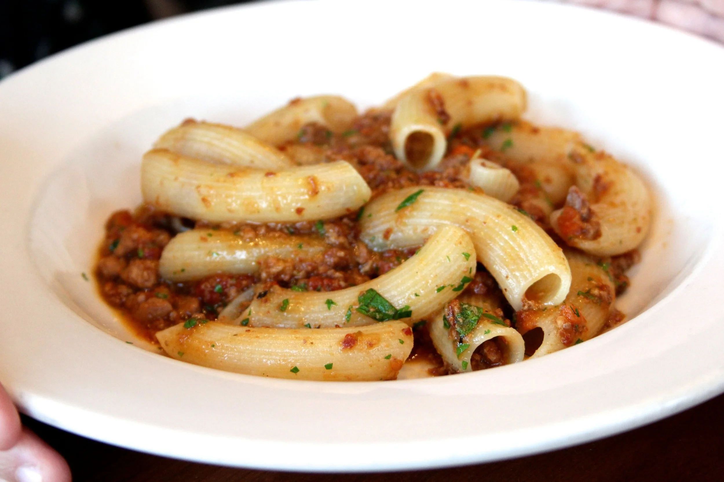 Rigatoni with Incanto's pork ragù