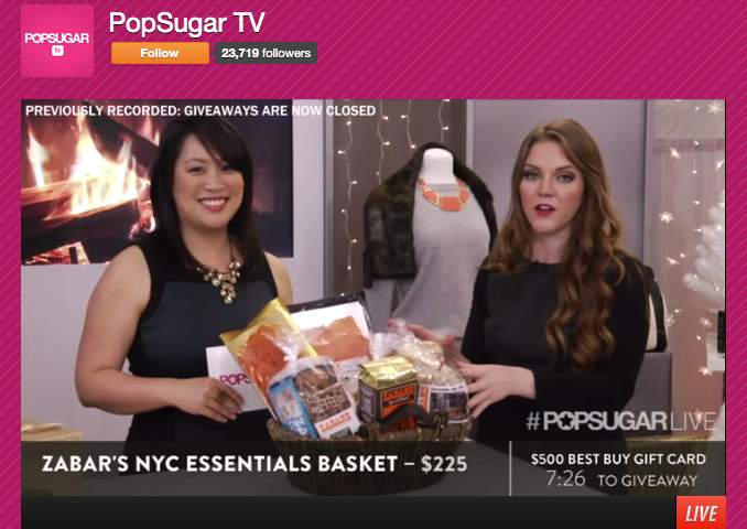  I showed off our favorite food gifts of the season in&nbsp; POPSUGAR's Live! Holiday Gift Guide &nbsp;in 2011 and 2013.&nbsp; 