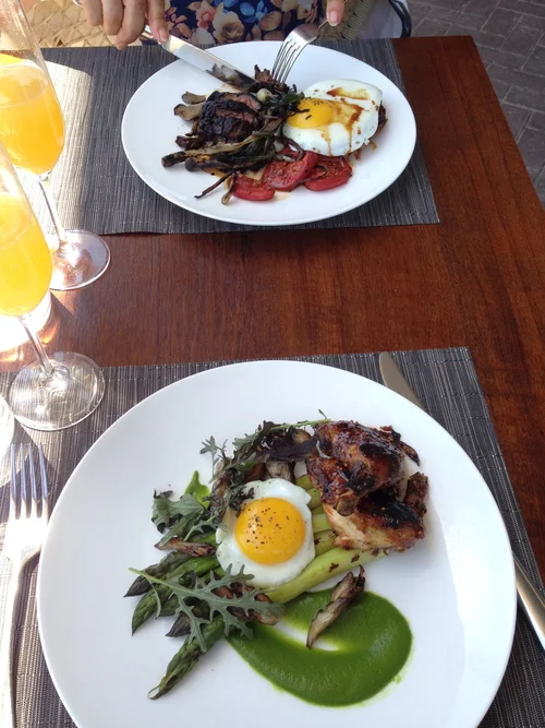 Chicken & Eggs, Steak & Eggs