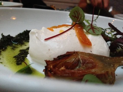 Burrata, black mission figs, cured speck, hazelnuts-