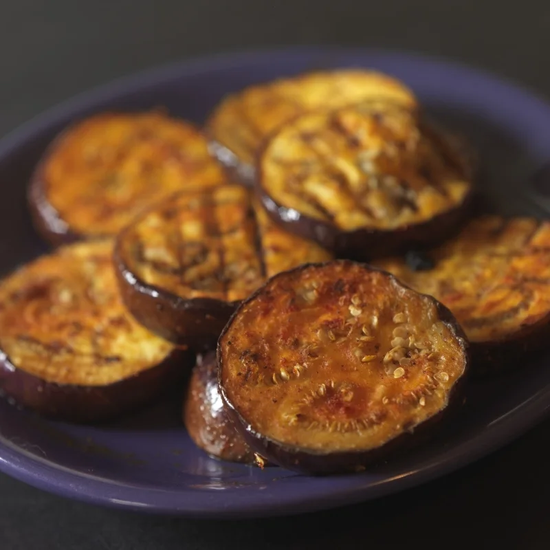 Grilled Masala Eggplant