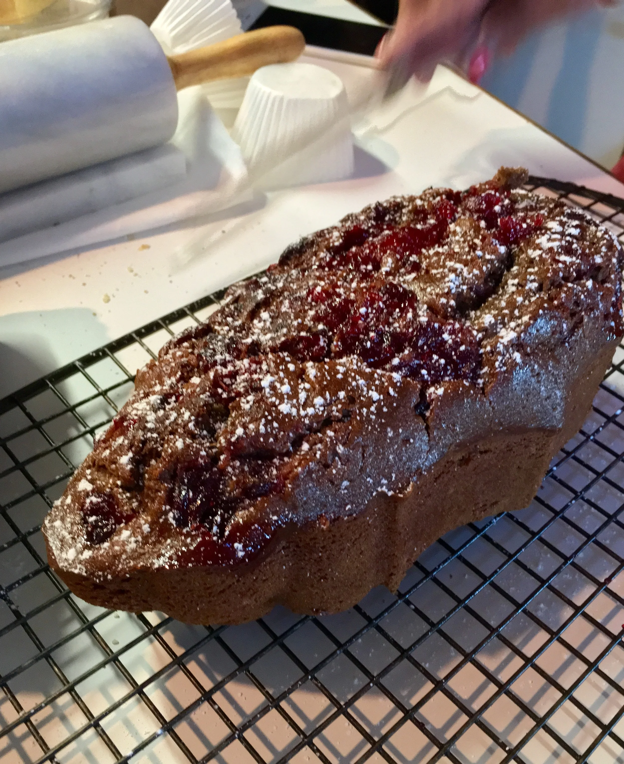 Garam Masala Spiced Cranberry Cake