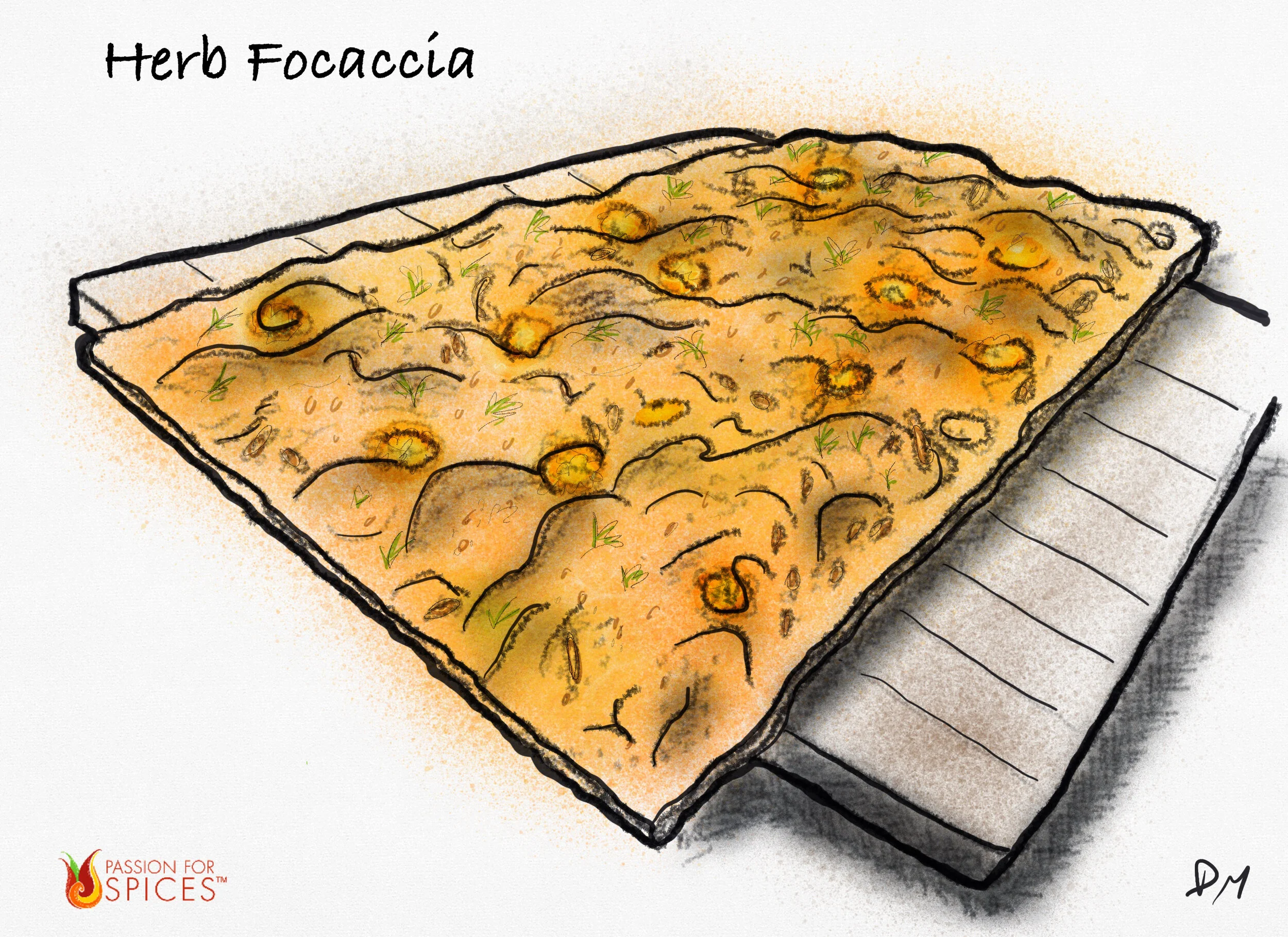Classic Breads from Around the World: Herb Focaccia 
