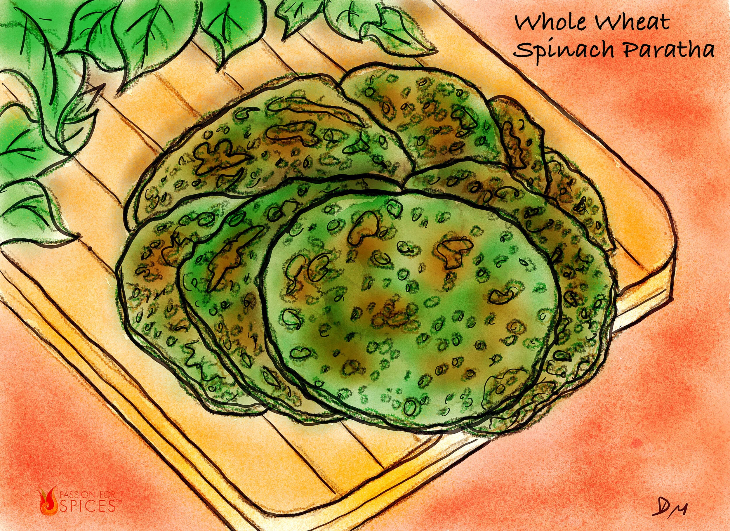 Classic Breads from Around the World: Spinach Parathas