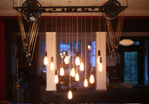 Creating a light as a conversation piece was not the main focus of this design.